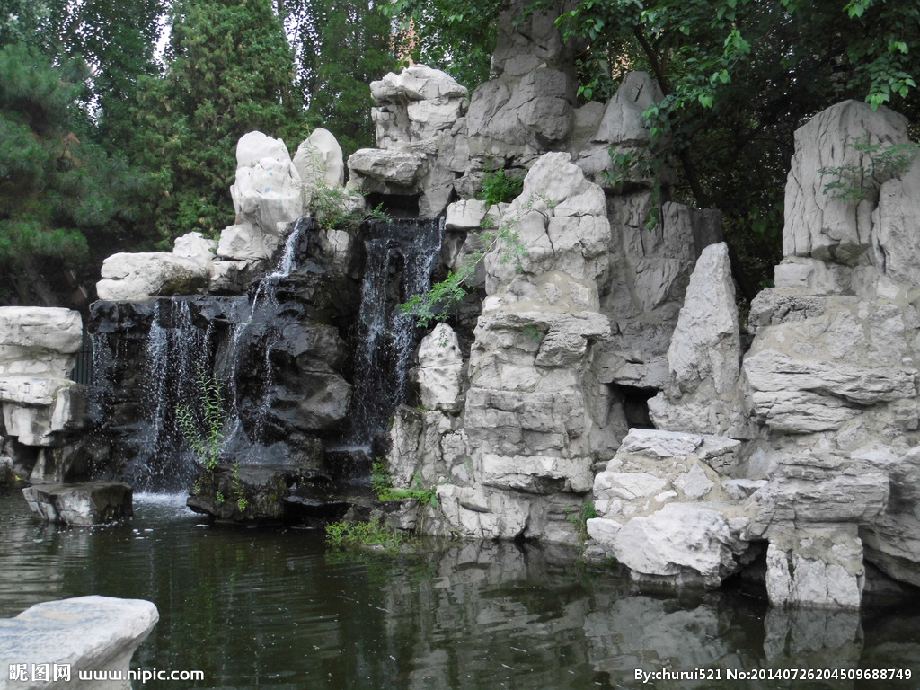 假山塑石-人造瀑布